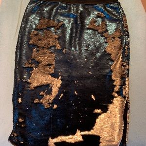 H&M color changing reversible sequin skirt - M